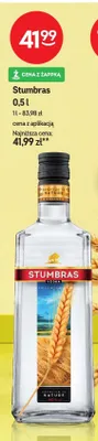 Wódka Stumbras promocja w Żabka
