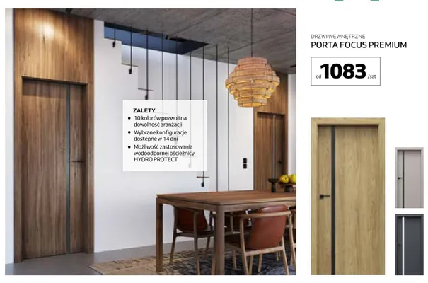 Drzwi wewnętrzne Porta Focus Premium promocja w Komfort
