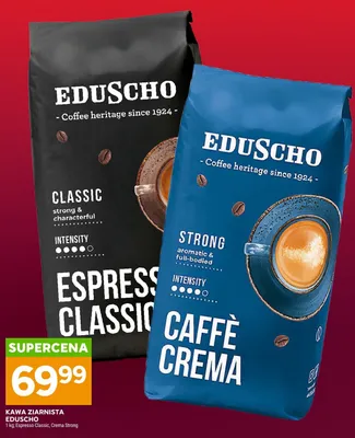 Kawa ziarnista Eduscho Caffè Crema Strong promocja w Stokrotka