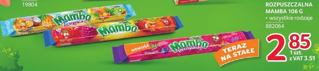 Guma rozpuszczalna Mamba Tropics promocja w Selgros