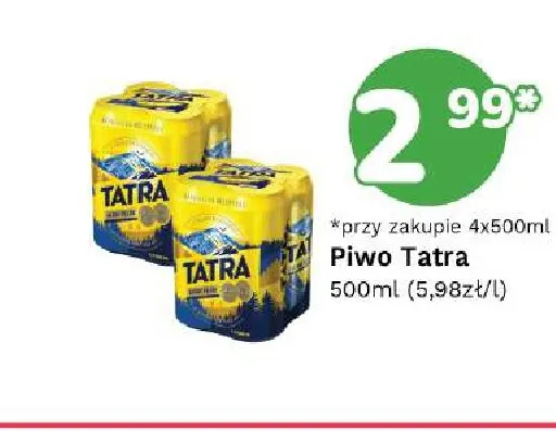 Piwo Tatra promocja w Limonka
