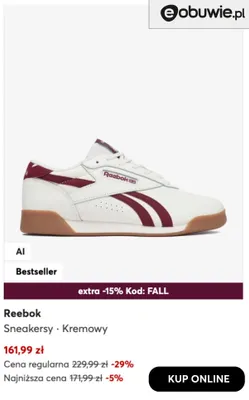 Sneakersy Reebok promocja w eobuwie.pl