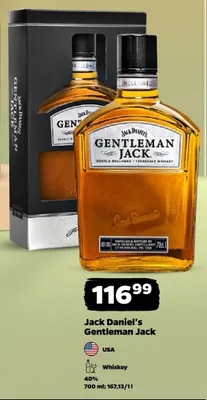 Whiskey Jack Daniel's Gentleman Jack promocja w Netto