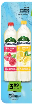 Napój Żywiec Zdrój malinowy promocja w Euro Sklep