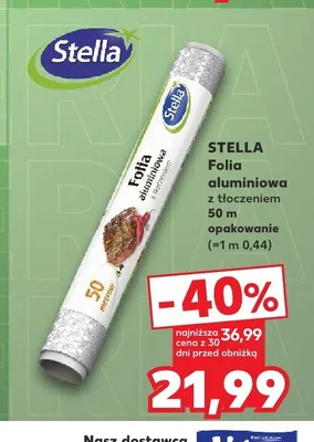 Folia aluminiowa z tłoczeniem Stella 50 m promocja w Kaufland