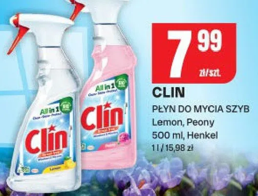 Płyn do mycia szyb Lemon, Peony promocja w Chorten