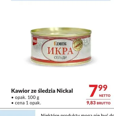 Kawior ze śledzia Lemberg promocja w Makro