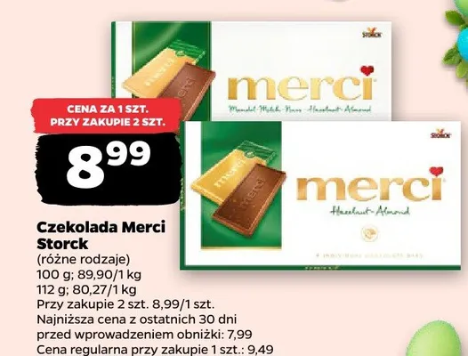 Czekolada Merci Storck promocja w Netto