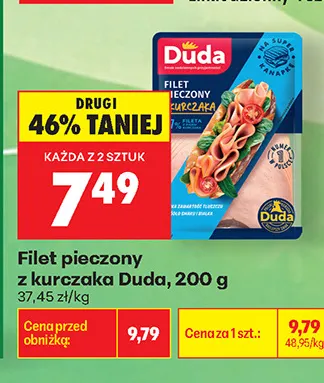 Filet pieczony z kurczaka Duda promocja w Biedronka