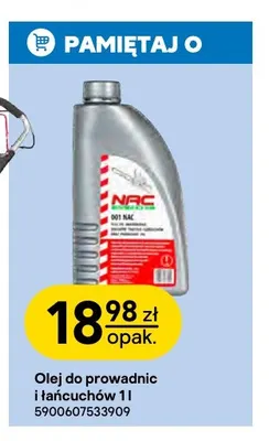 Olej do prowadnic i łańcuchów Nac promocja w Castorama