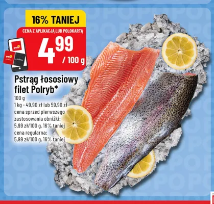 Pstrąg łososiowy filet Polryb promocja w POLOmarket