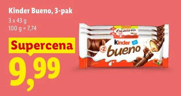 Baton Kinder Bueno 3-pak promocja w Lidl