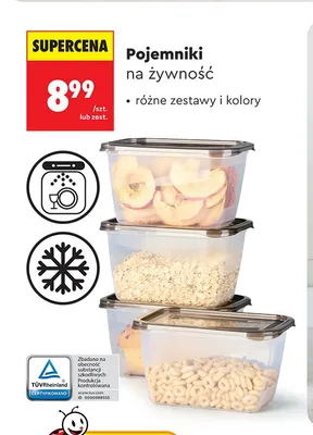 Pojemniki na żywność promocja w Biedronka