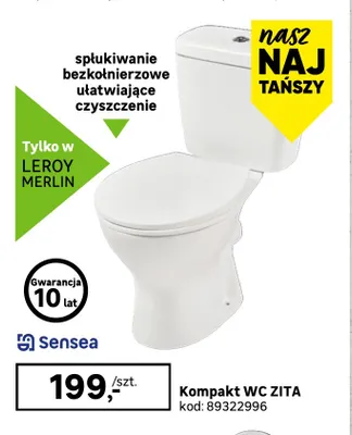 Kompakt Wc Zita Sensea promocja w Leroy Merlin