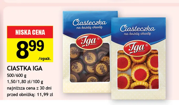 Ciastka Iga promocja w Gram Market