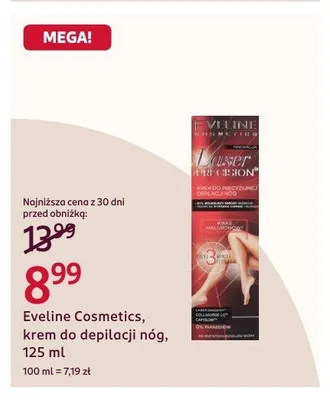 Krem do depilacji nóg Eveline Cosmetics Laser Precision promocja w Rossmann