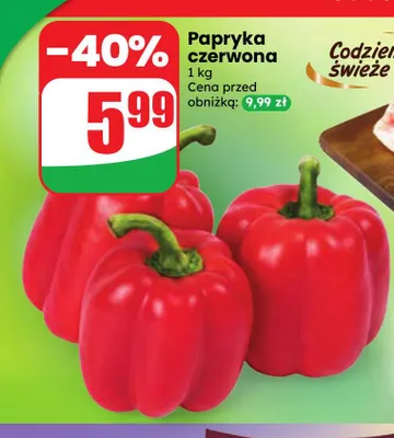 Papryka czerwona promocja w Dino