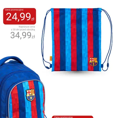Worek na obuwie FC Barcelona promocja w Smyk