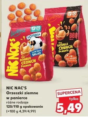 Orzeszki ziemne w panierce Nic Nac's promocja w Kaufland