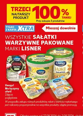 Sałatka ziemniaczana z salami Lisner Ziemniaczki promocja w Kaufland