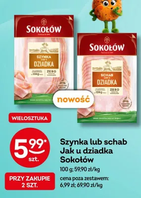Szynka Jak u dziadka Sokołów promocja w Żabka