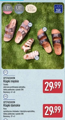 Klapki damskie UP2Fashion promocja w Aldi