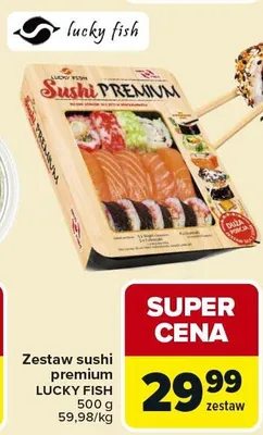 Zestaw sushi premium Lucky Fish promocja w Carrefour Market