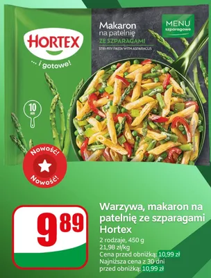 Makaron na patelnię ze szparagami Hortex promocja w Dino