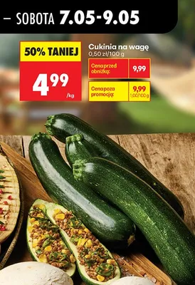 Cukinia na wagę promocja w Biedronka