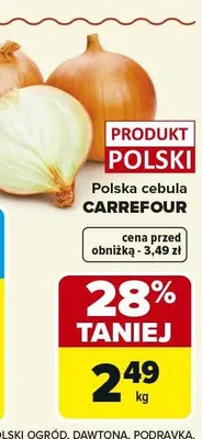 Polska cebula Carrefour promocja w Carrefour