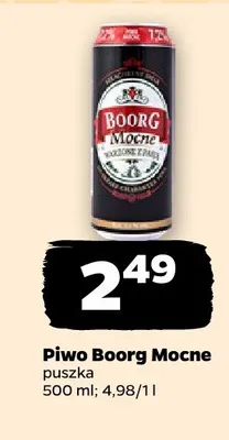 Piwo Boorg Mocne promocja w Netto