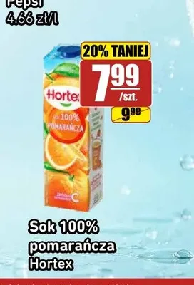 Sok 100% pomarańcza Hortex promocja w API Market