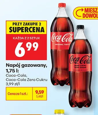 Napój gazowany Coca-Cola Zero Cukru promocja w Biedronka