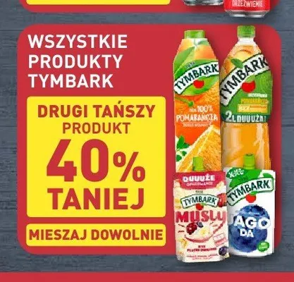 Produkty Tymbark promocja w Aldi