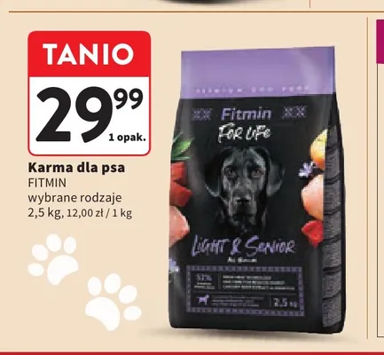 Karma dla psa Fitmin promocja w Intermarche