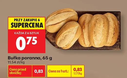 Bułka poranna promocja w Biedronka