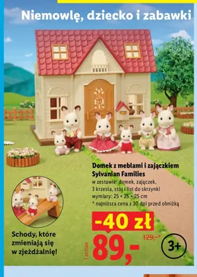 Domek z meblami i zajączkiem Sylvanian Families promocja w Lidl