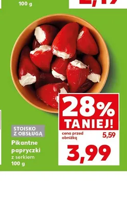 Pikantne papryczki z serkiem promocja w Kaufland