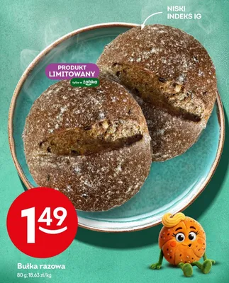 Bułka razowa niski indeks IG promocja w Żabka