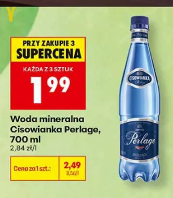 Woda mineralna Cisowianka Perlage promocja w Biedronka