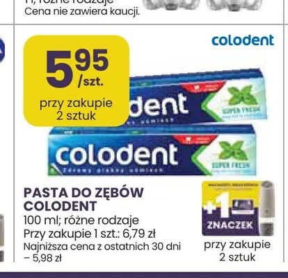 Pasta do zębów Colodent promocja w Stokrotka