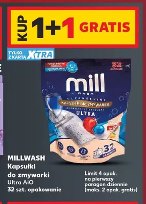 Kapsułki do zmywarki Ultra AiO Millwash promocja w Kaufland