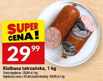 Kiełbasa tatrzańska promocja w Twój Market