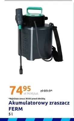 Akumulatorowy zraszacz FERM 5l promocja w Action