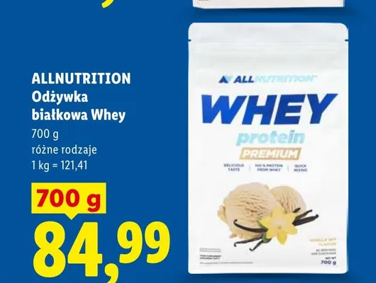 Odżywka białkowa Whey Allnutrition promocja w Lidl