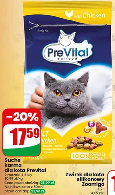 Żwirek dla kota silikonowy Zoomigo promocja w Dino
