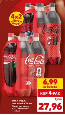 Napój gazowany Coca-Cola Zero Sugar 4-pak promocja w Kaufland