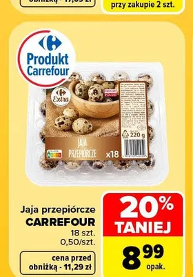 Jajka przepiórcze Carrefour promocja w Carrefour