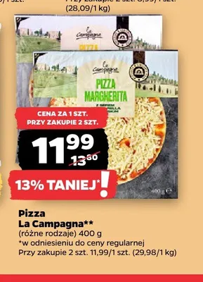 Pizza Margherita La Campagna promocja w Netto