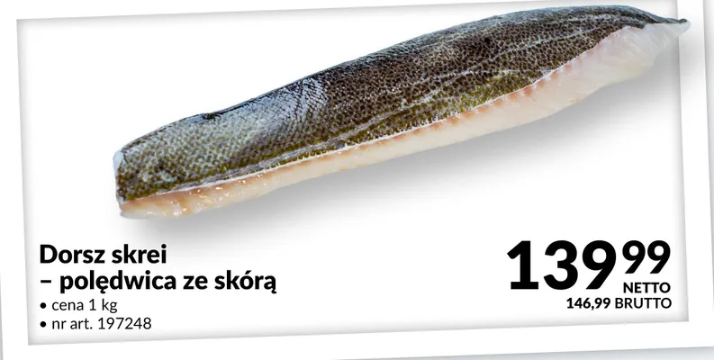 Dorsz skrei - polędwica ze skórą promocja w Makro